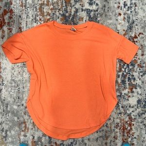 Orange High Low Shirt - Girls